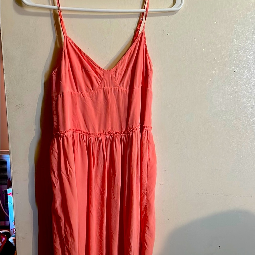 Wilfred Peach Silk Dress
